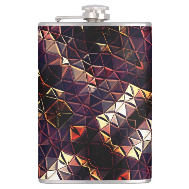 Mirroring of triangles generating strange shapes   hip flask (Front)