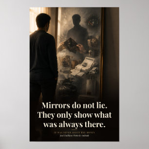 Mirrors Do Not Lie Book Quote Art Poster