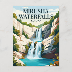 Mirusha Waterfalls Kosovo Postcard