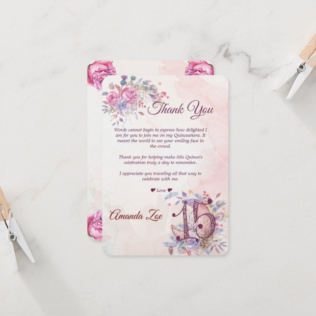 Mis 15 Thank you Note (Front/Back In Situ)