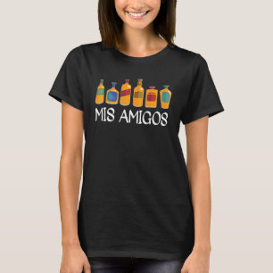 Mis Amigos Tequila Is My Friend Retro Trendy Sarc T-Shirt