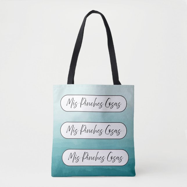 Mis pinches cosas shopping reusable tote bag (Front)