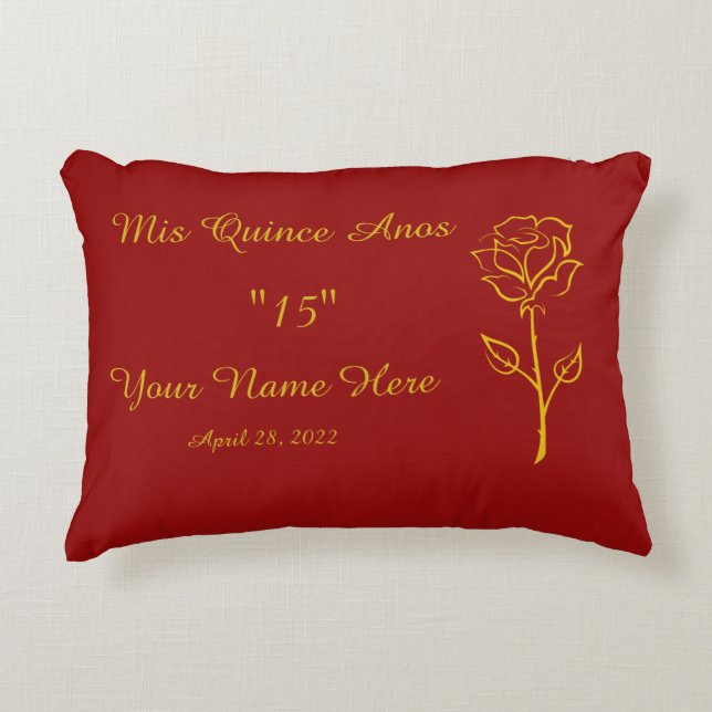 Mis Quince Anos Pillow (Front)