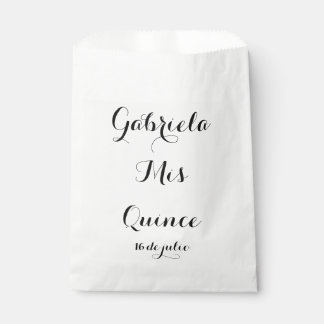 Mis Quince favour bags- Customise for your event Bags