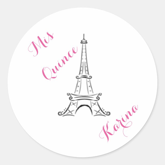 Mis Quince - Paris - stickers - Customise (Front)