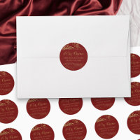 Mis Quince Red and Gold Leaf 15 Birthday