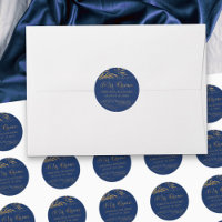 Mis Quince Royal Blue and Gold Leaf 15 Birthday