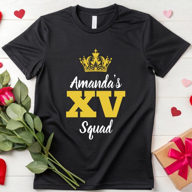 Mis Quince Squad Quinceanera 20th 30th 40 Birthday T-Shirt (Creator Uploaded)