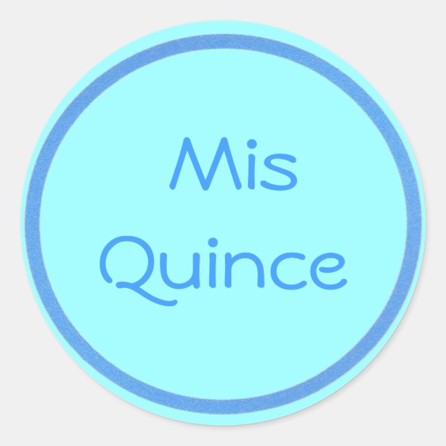 Mis Quince stickers (Front)