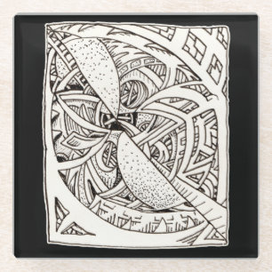 Mis-spliced Glass Coaster