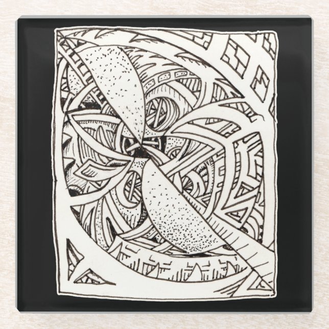 Mis-spliced Glass Coaster (Front)