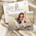 Mis XV Años Modern Photo Quinceañera Save the Date Announcement Postcard<br><div class="desc">Share the joyful news of an upcoming Quinceañera celebration with chic modern 2 photo save the date postcard invitations. The pictures and all wording on this template are simple to personalise. The colours and font styles can be easily customised with the Zazzle Design Editor tool. The unique minimalist overlay design...</div>