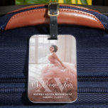 Mis XV Años Quinceañera Photo 15th Birthday Trip Luggage Tag<br><div class="desc">Commemorate the quinceañera's special birthday celebration with a chic modern "Mis Quince Años" photo keepsake luggage tag. The picture and all wording on this template are simple to personalise. The colours, font styles and overlay opacity can be easily customised with the Zazzle Design Editor tool. The unique minimalist black and...</div>