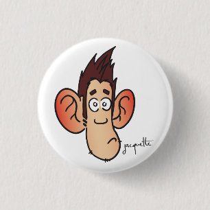 misadventure jacquette shocked 3 cm round badge