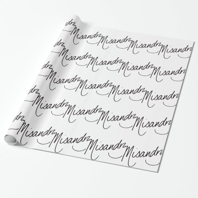 Misandry! Wrapping Paper (Unrolled)