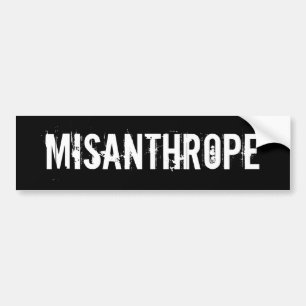MISANTHROPE BUMPER STICKER