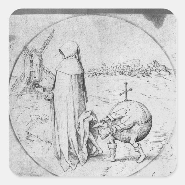 Misanthrope Square Sticker (Front)