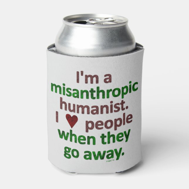 Misanthropic Humanist Loner Satire Can Cooler (Can Front)
