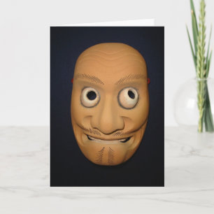 Misawa Noh Mask Greeting Card