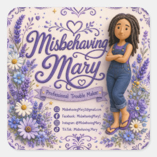 Misbehaving Mary Sticker