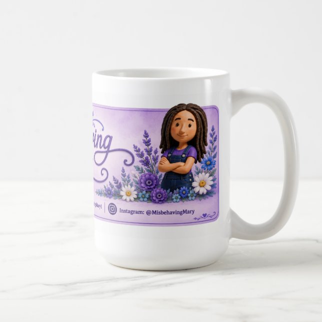 Misbehaving Mary Stickers Coffee Mug (Right)