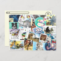 Misc Postage Stamps Postcard