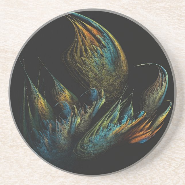 Misc Series-15---Orng Black Coaster 1 of   colours (Front)