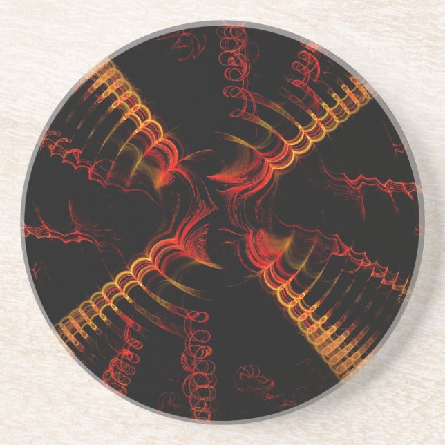 Misc Series-18--- Orange Yellow Coaster 1 of (Front)