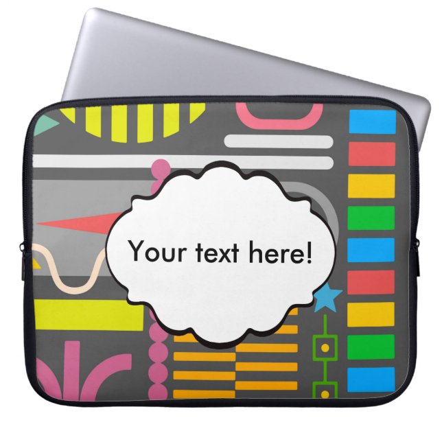 Misc shapes laptop sleeve (Front)