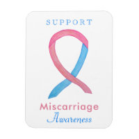 Miscarriage Awareness Ribbon Custom Art Magnet