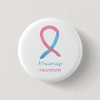 Miscarriage Awareness Ribbon Custom Art Pins