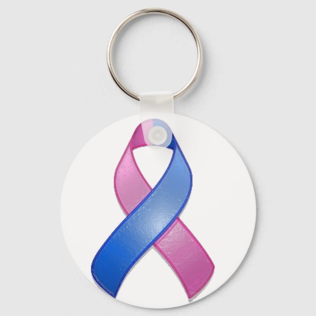 Miscarriage Awareness Ribbon Keychain (Front)