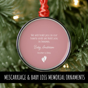 Miscarriage / Baby Loss Memorial Christmas Metal Tree Decoration