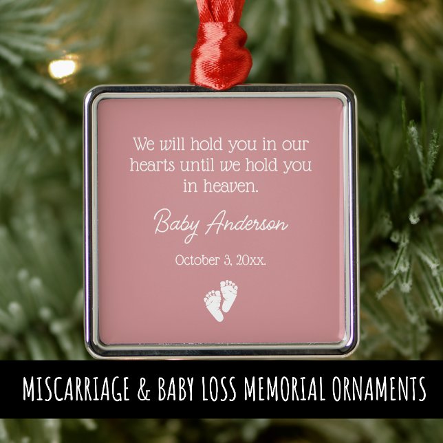 Miscarriage / Baby Loss Memorial Christmas Metal Tree Decoration (Creator Uploaded)