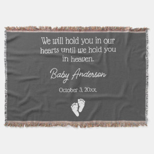 Miscarriage / Baby Loss Memorial Throw Blanket