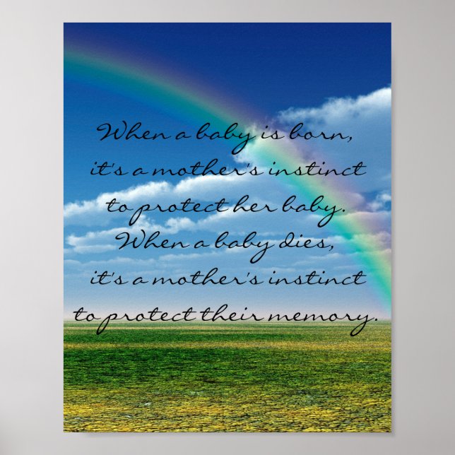 Miscarriage/Infant Loss Memorial Poster (Front)