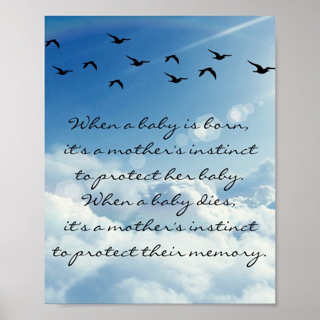 Miscarriage/Infant Loss Memorial Poster (Front)
