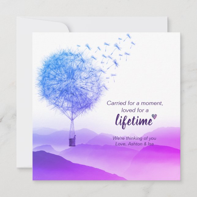 Miscarriage | Pregnancy loss | Sympathy  Card (Front)