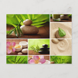 Miscellaneous - Zen Spa Collage Patterns One Postcard