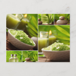 Miscellaneous - Zen Spa Collage Patterns Three Postcard