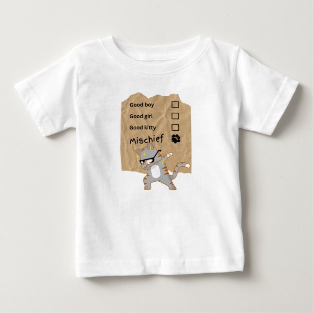 Mischeif cats baby T-Shirt (Front)