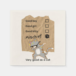 Mischeif cats napkin