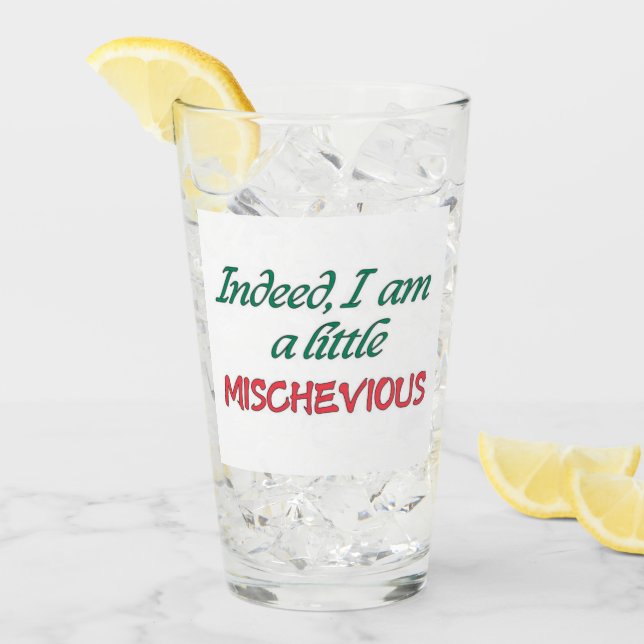 Mischevious drinking glass conversation starter (Front Ice)