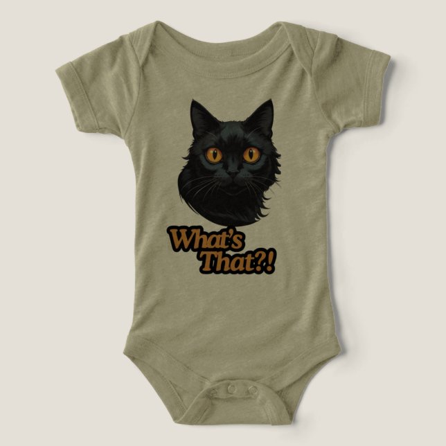 Mischief in Motion: Black Cat’s Surprised Look (Design Front)