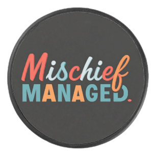 Mischief Managed Hockey Puck