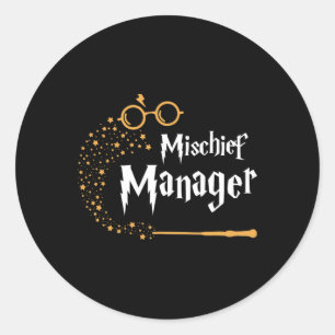 Mischief Manager - Family Mischief Matching Hallow Classic Round Sticker