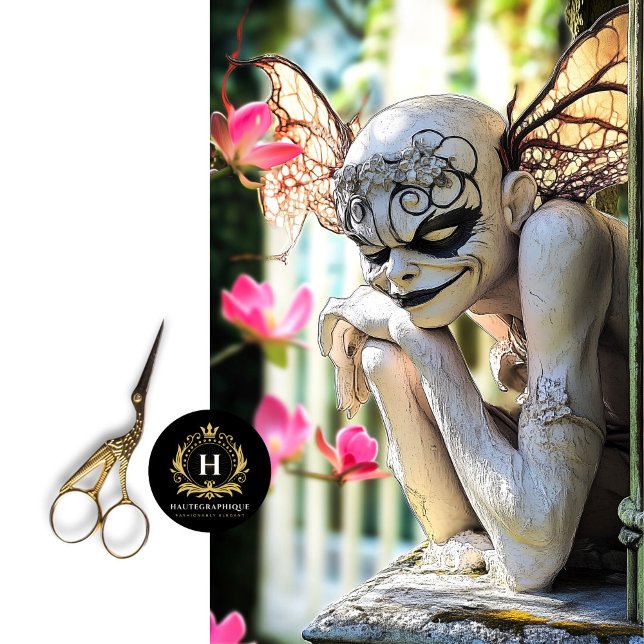 Mischievious Gothic Paris Gargoyle Decoupage  Tissue Paper (Creator Uploaded)