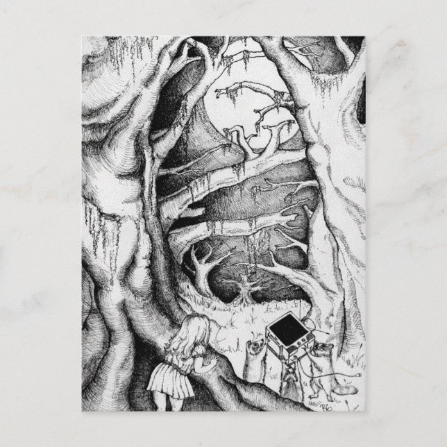 Mischievious Tidings Postcard (Front)