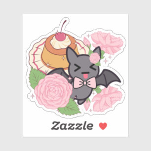 Mischievous Bat and Kawaii Caramel Flan