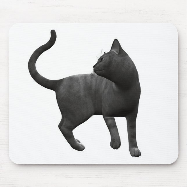 Mischievous Black Cat Mouse Pad (Front)